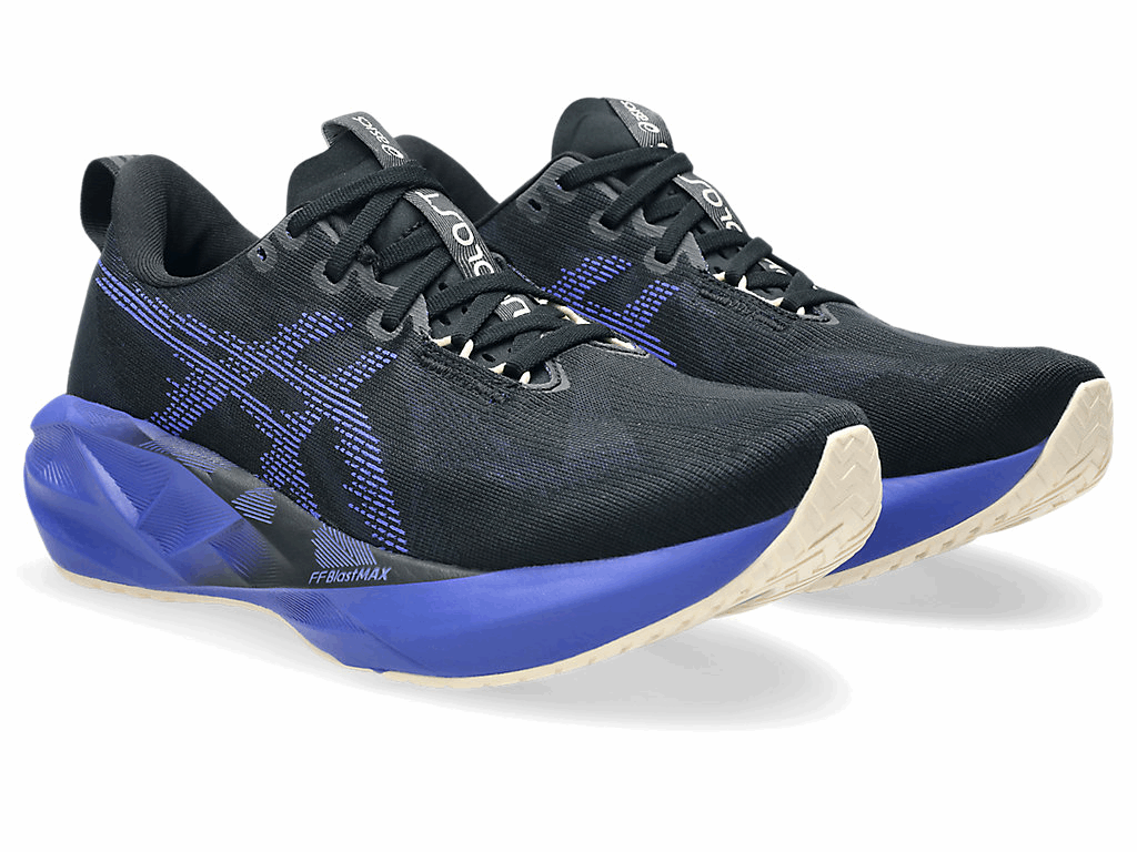 ASICS Novablast 5 Wide Men's Running Shoes In Black Cobalt Burst - Island Run Club