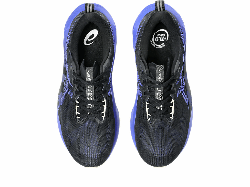 ASICS Novablast 5 Wide Men's Running Shoes In Black Cobalt Burst - Island Run Club