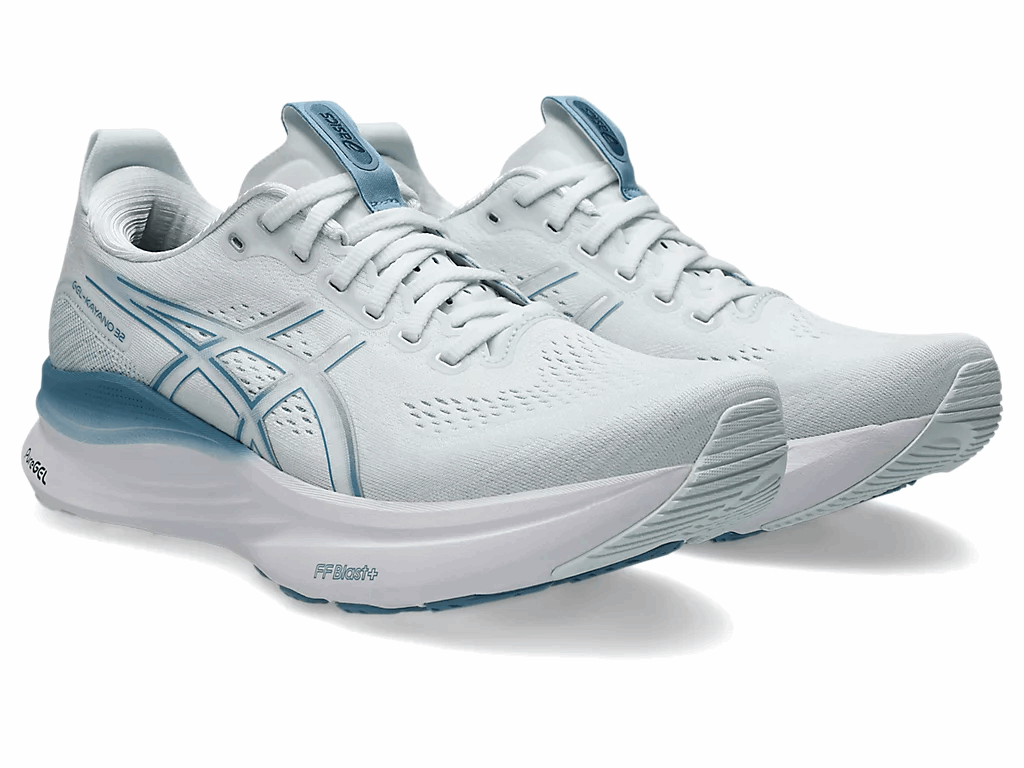 ASICS Gel-Kayano 32 Wide Men's Running Shoes In Arctic Blue Pure Silver - Island Run Club