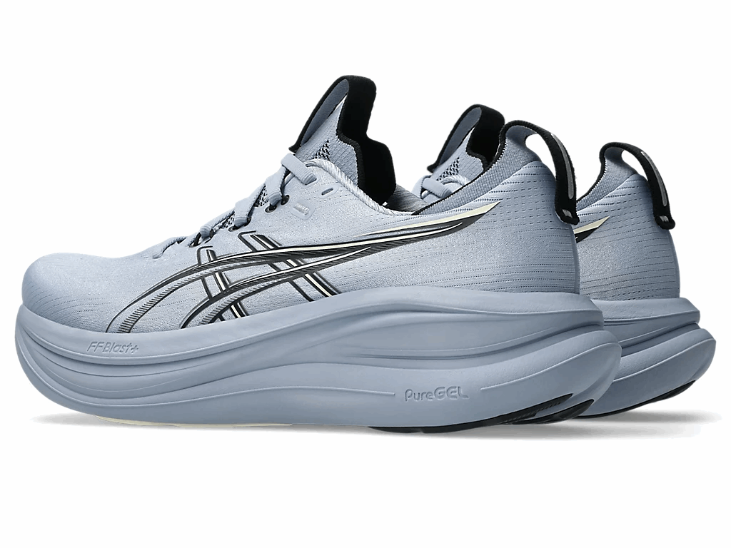ASICS Gel-Nimbus 28 Men's Running Shoes In Grey Blue Black - Island Run Club
