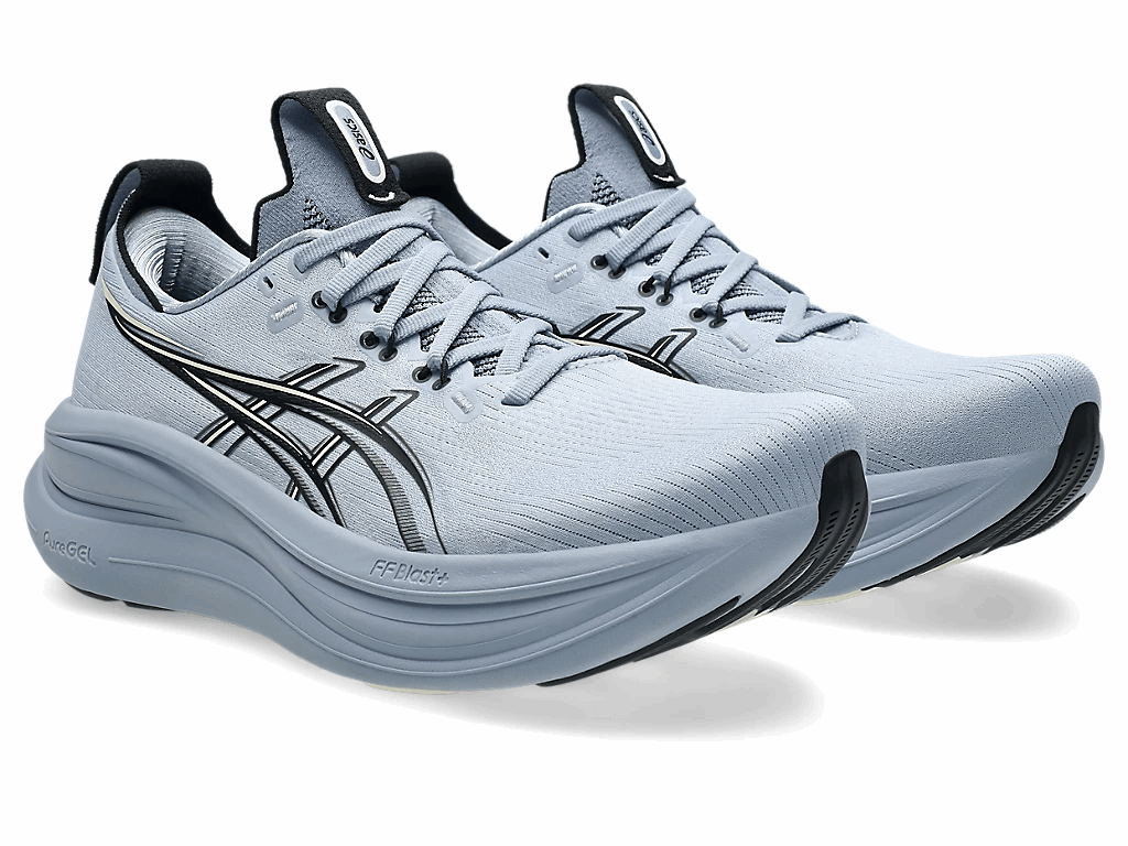 ASICS Gel-Nimbus 28 Men's Running Shoes In Grey Blue Black - Island Run Club