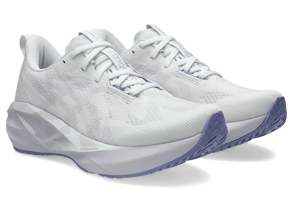 ASICS Women Novablast 5 Wide - White / Lilac Hint