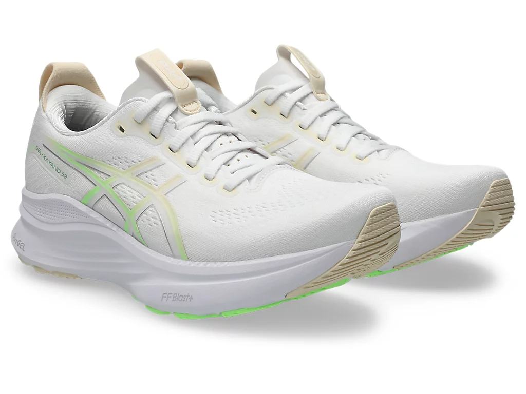 ASICS Women Gel-Kayano 32 Wide - White / Seashell ASICS Women Gel-Kayano 32 Wide - White / Seashell