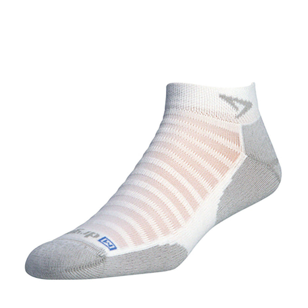 Drymax Running Lite-Mesh Mini Crew - White / Gray
