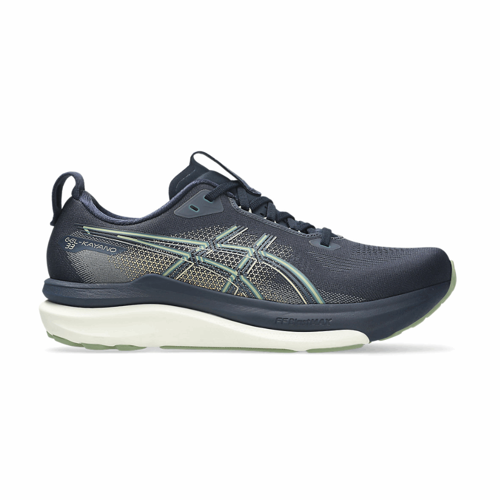 ASICS Gel-Kayano 33 Wide Men's Running Shoes In Midnight Khaki Green - Island Run Club