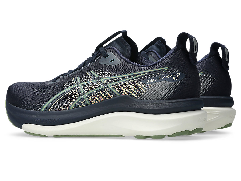 ASICS Men Gel-Kayano 33 Wide - Midnight / Khaki Green