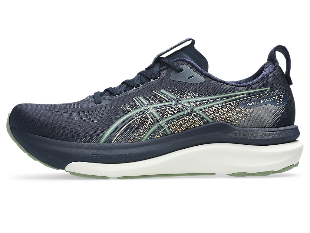 ASICS Men Gel-Kayano 33 Wide - Midnight / Khaki Green