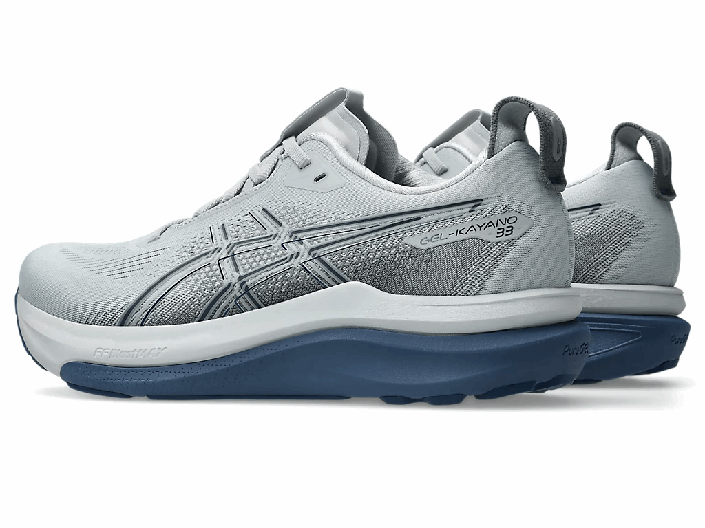 ASICS Gel-Kayano 33 Wide Men's Running Shoes In Piedmont Grey Midnight - Island Run Club