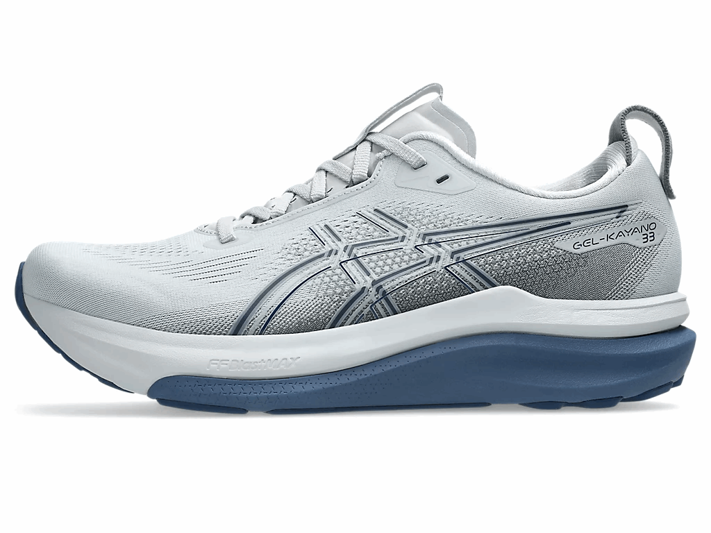 ASICS Gel-Kayano 33 Wide Men's Running Shoes In Piedmont Grey Midnight - Island Run Club