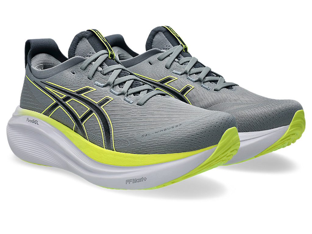 ASICS Men Gel-Nimbus 27 Wide - Gravel / Carrier Grey ASICS Men Gel-Nimbus 27 Wide - Gravel / Carrier Grey