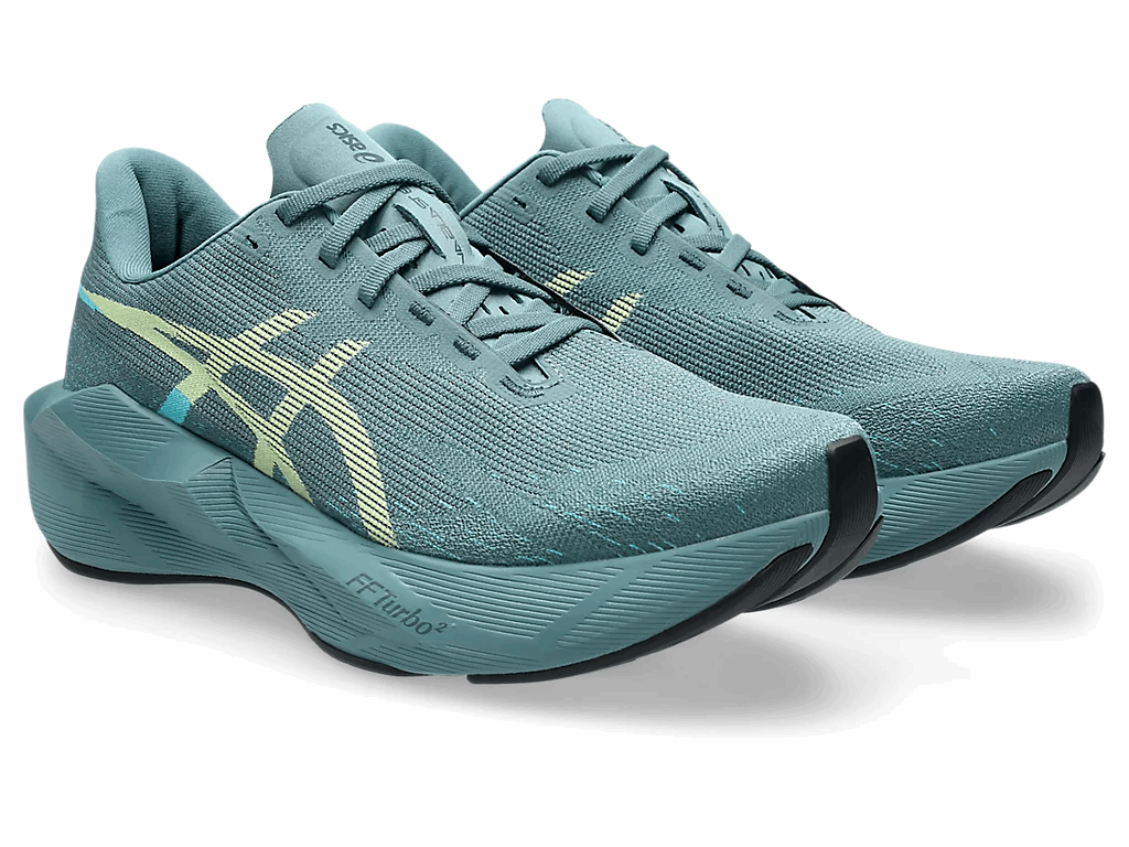 ASICS Novablast 6 Men's Running Shoes In Foggy Teal Illuminate Yellow - Island Run Club