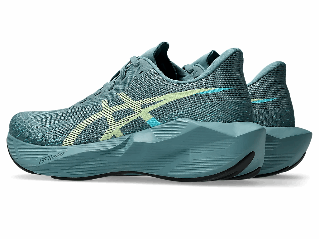 ASICS Novablast 6 Men's Running Shoes In Foggy Teal Illuminate Yellow - Island Run Club
