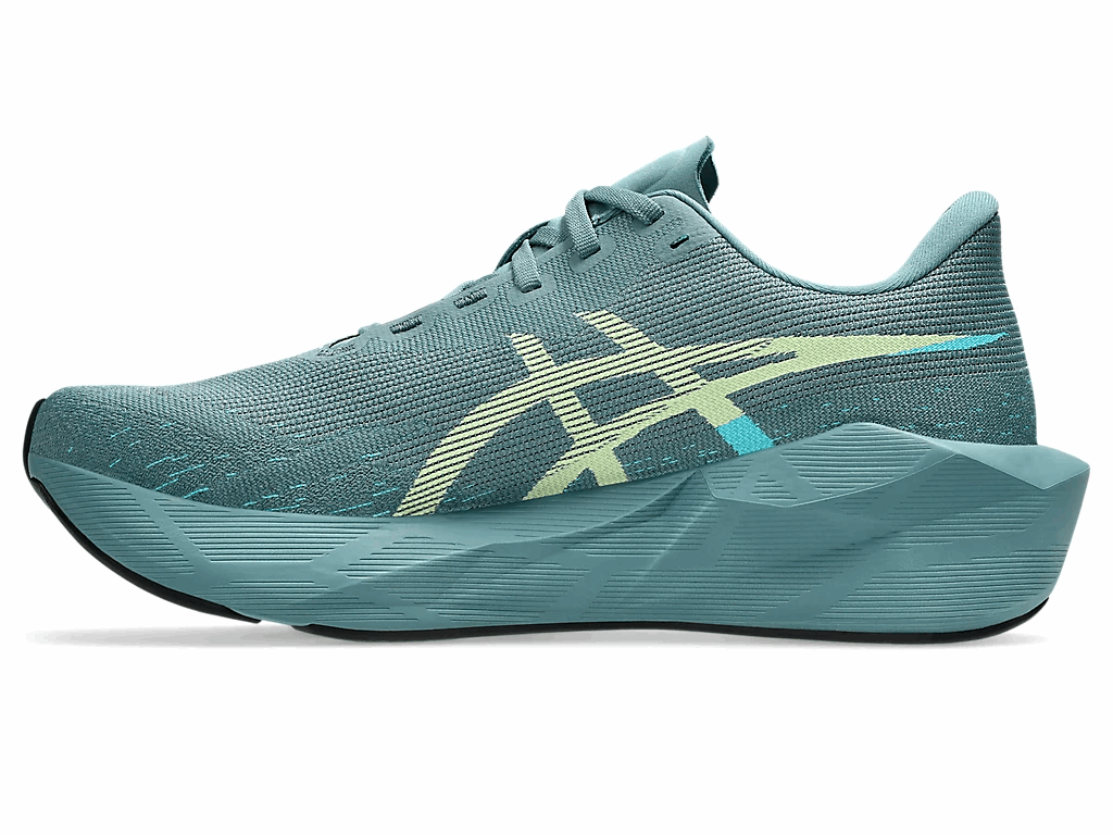 ASICS Novablast 6 Men's Running Shoes In Foggy Teal Illuminate Yellow - Island Run Club