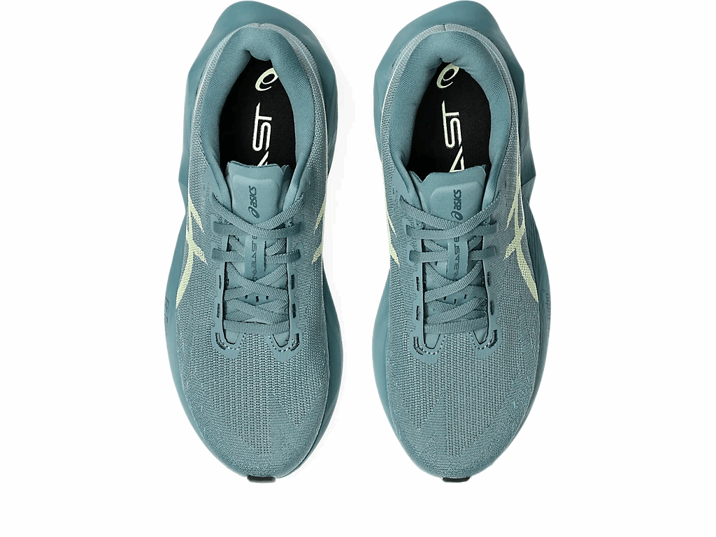 ASICS Novablast 6 Men's Running Shoes In Foggy Teal Illuminate Yellow - Island Run Club