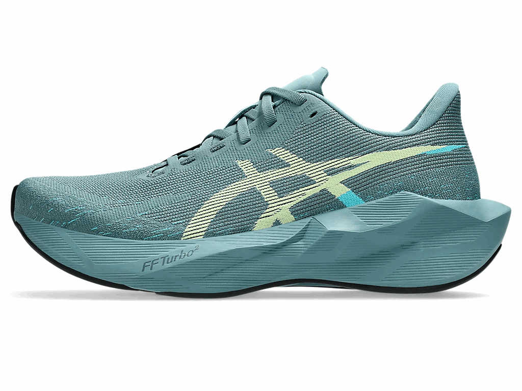 ASICS Novablast 6 Men's Running Shoes In Foggy Teal Illuminate Yellow - Island Run Club