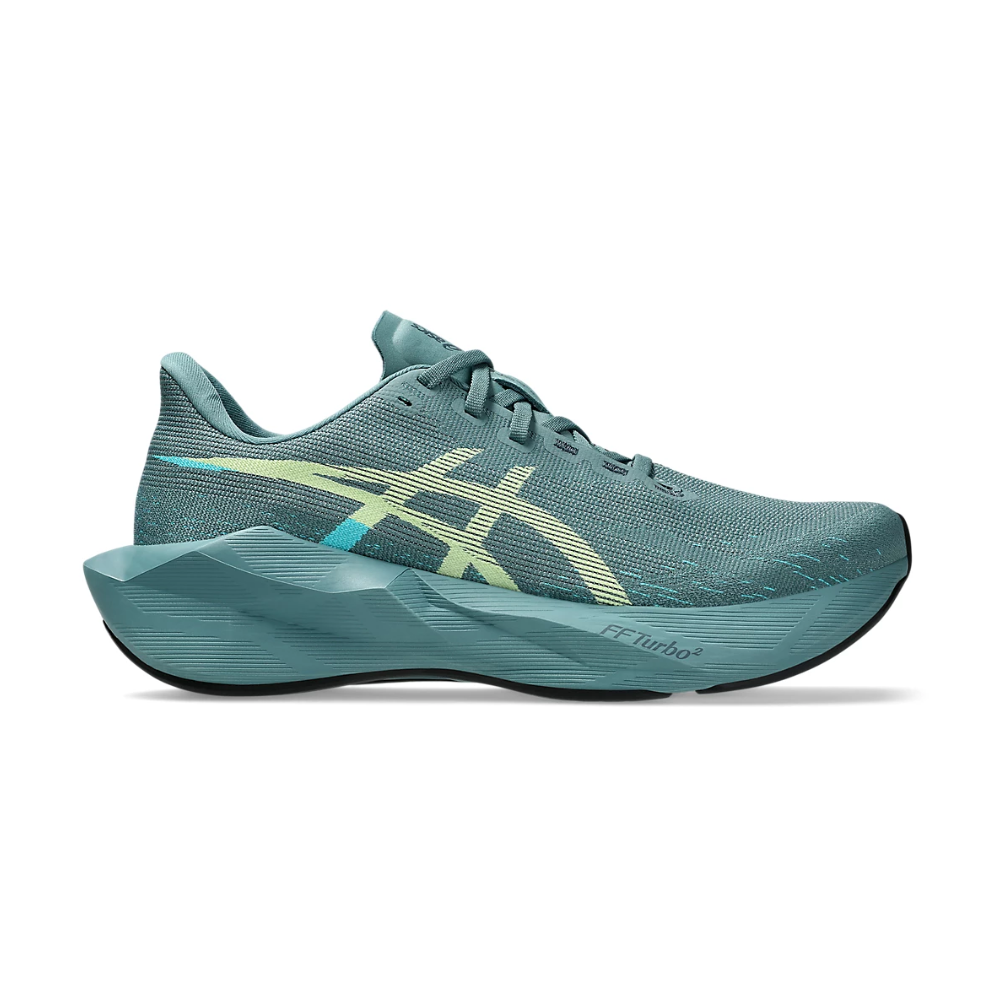 ASICS Novablast 6 Men's Running Shoes In Foggy Teal Illuminate Yellow - Island Run Club