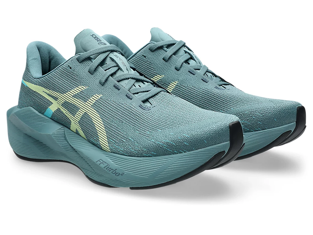 ASICS Novablast 6 Men's Running Shoes In Foggy Teal Illuminate Yellow - Island Run Club