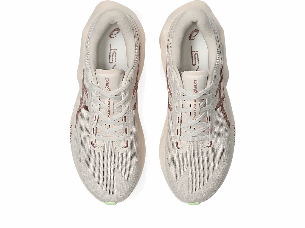 ASICS Novablast 6 Wide Men's Running Shoes In Rose Dust Illuminate Yellow - Island Run Club
