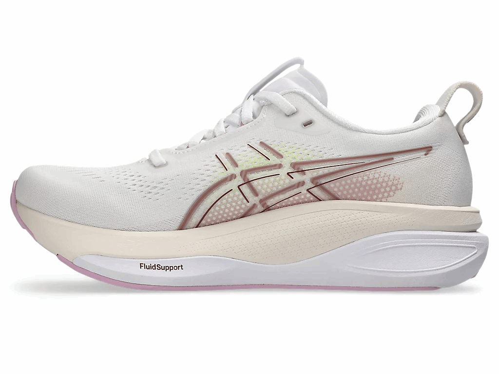 ASICS Gel-Kayano 33 Wide Women's Running Shoes In White Hazy Lilac - Island Run Club