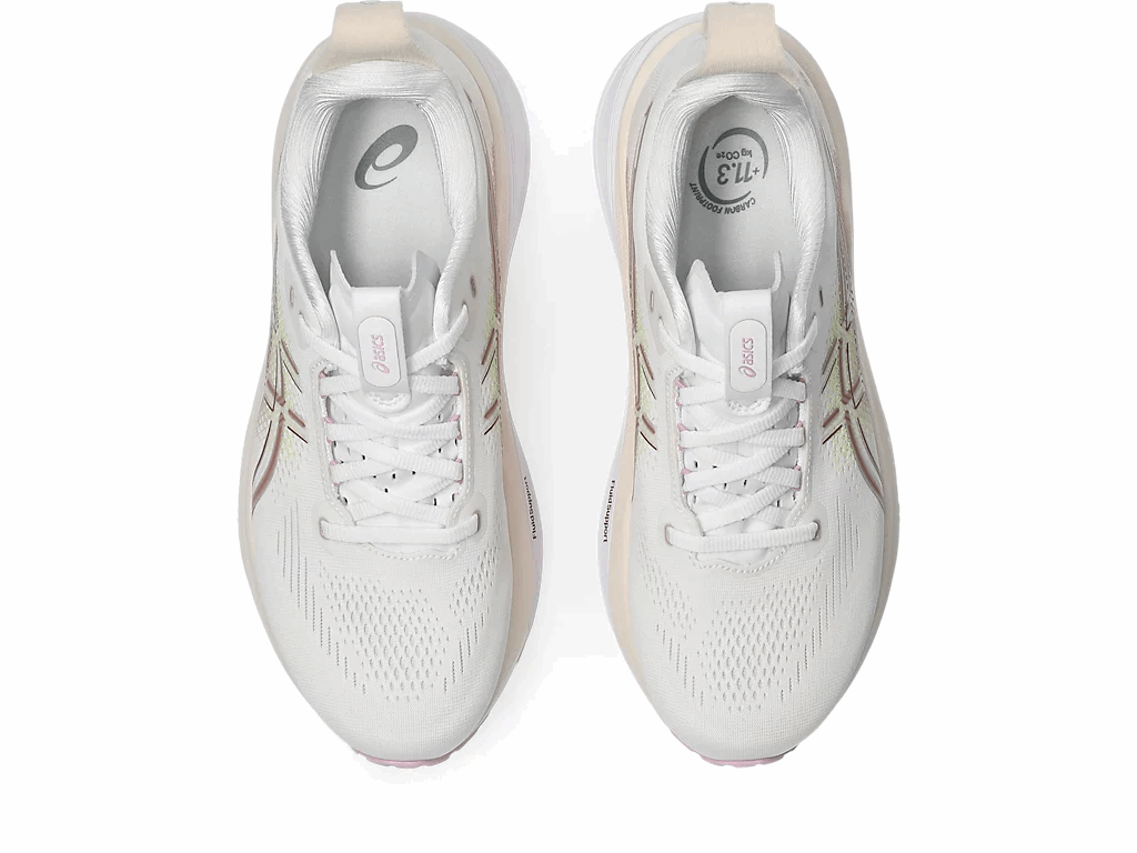 ASICS Gel-Kayano 33 Wide Women's Running Shoes In White Hazy Lilac - Island Run Club