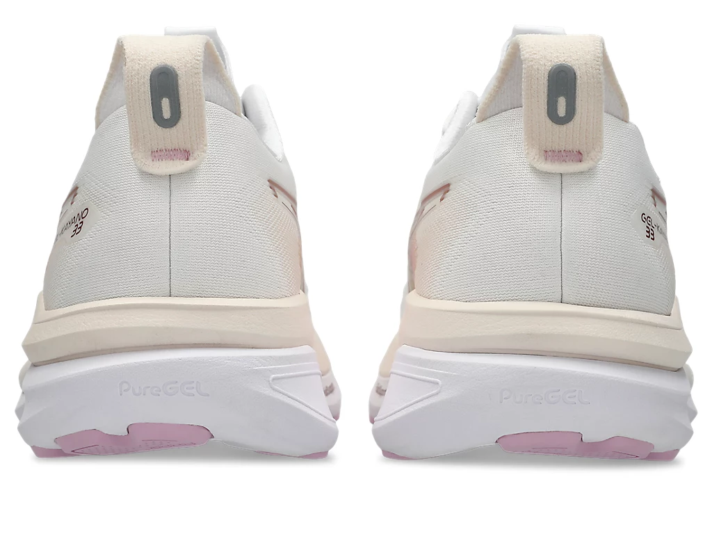 ASICS Women Gel-Kayano 33 Wide - White / Hazy Lilac
