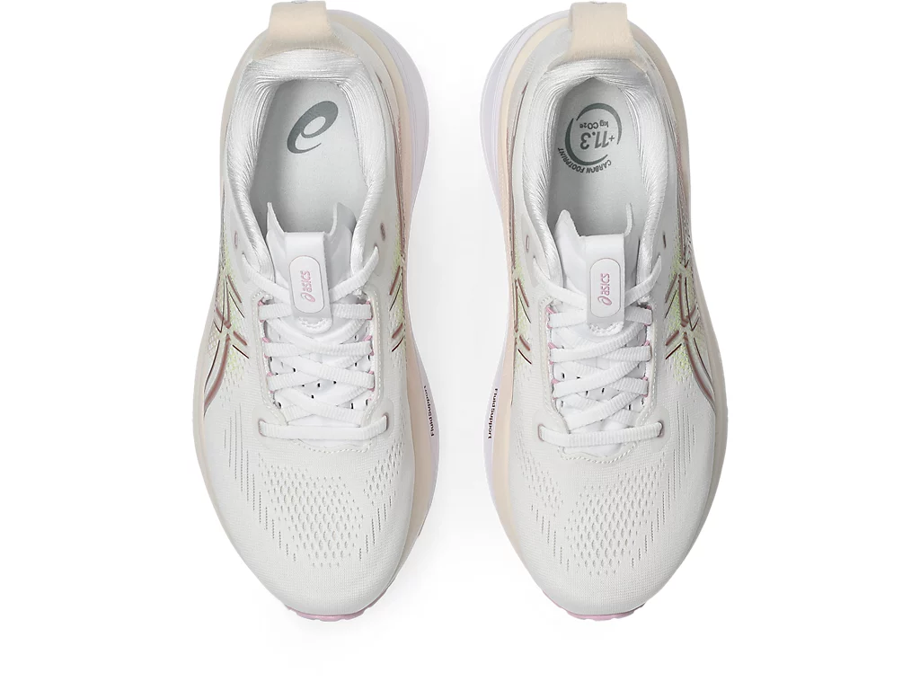 ASICS Women Gel-Kayano 33 Wide - White / Hazy Lilac