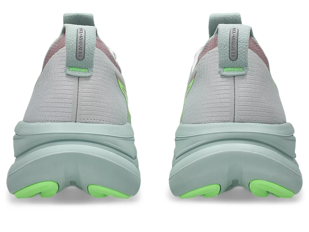 ASICS Women Gel-Nimbus 28 - Cloud Grey / Illuminate Green