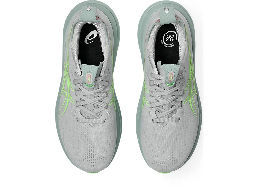 ASICS Women Gel-Nimbus 28 - Cloud Grey / Illuminate Green