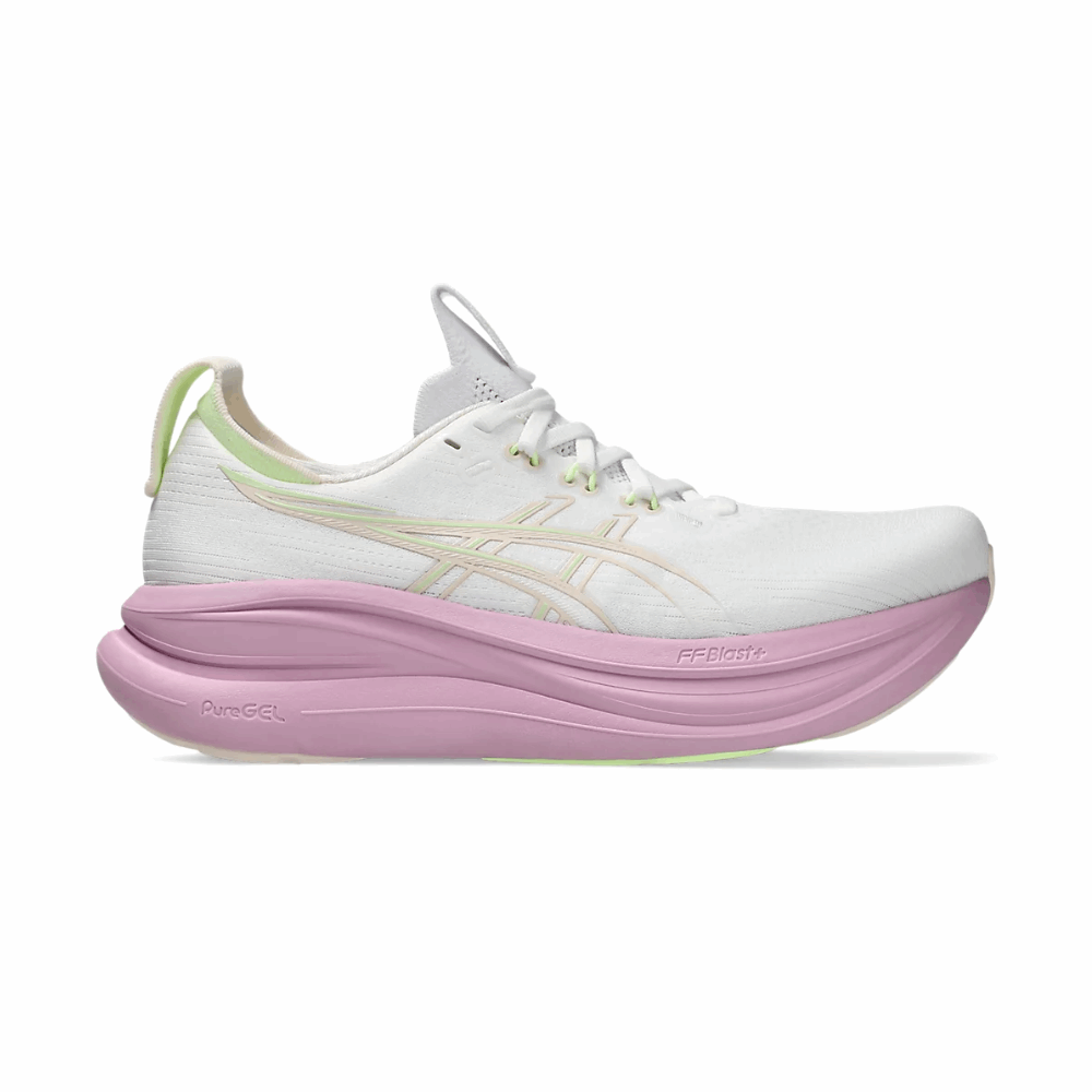 ASICS Gel-Nimbus 28 Wide Women's Running Shoes In White Hazy Lilac - Island Run Club