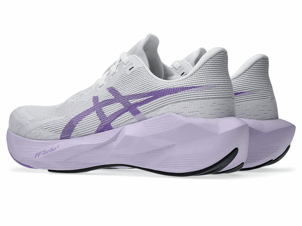ASICS Novablast 6 Wide Men's Running Shoes In White Murasaki - Island Run Club