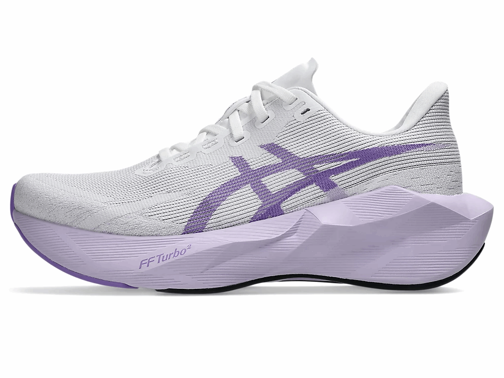 ASICS Novablast 6 Wide Men's Running Shoes In White Murasaki - Island Run Club