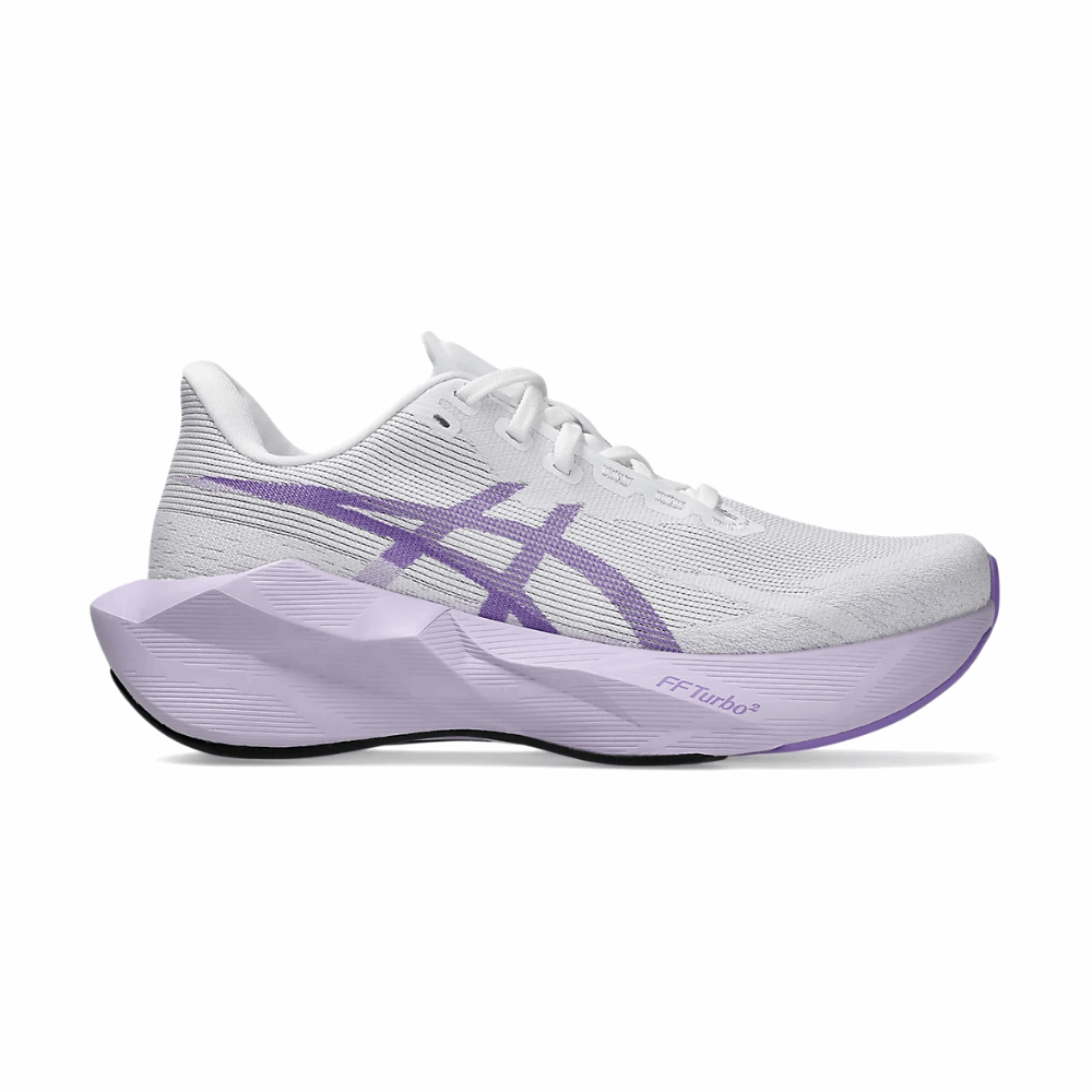 ASICS Novablast 6 Wide Men's Running Shoes In White Murasaki - Island Run Club