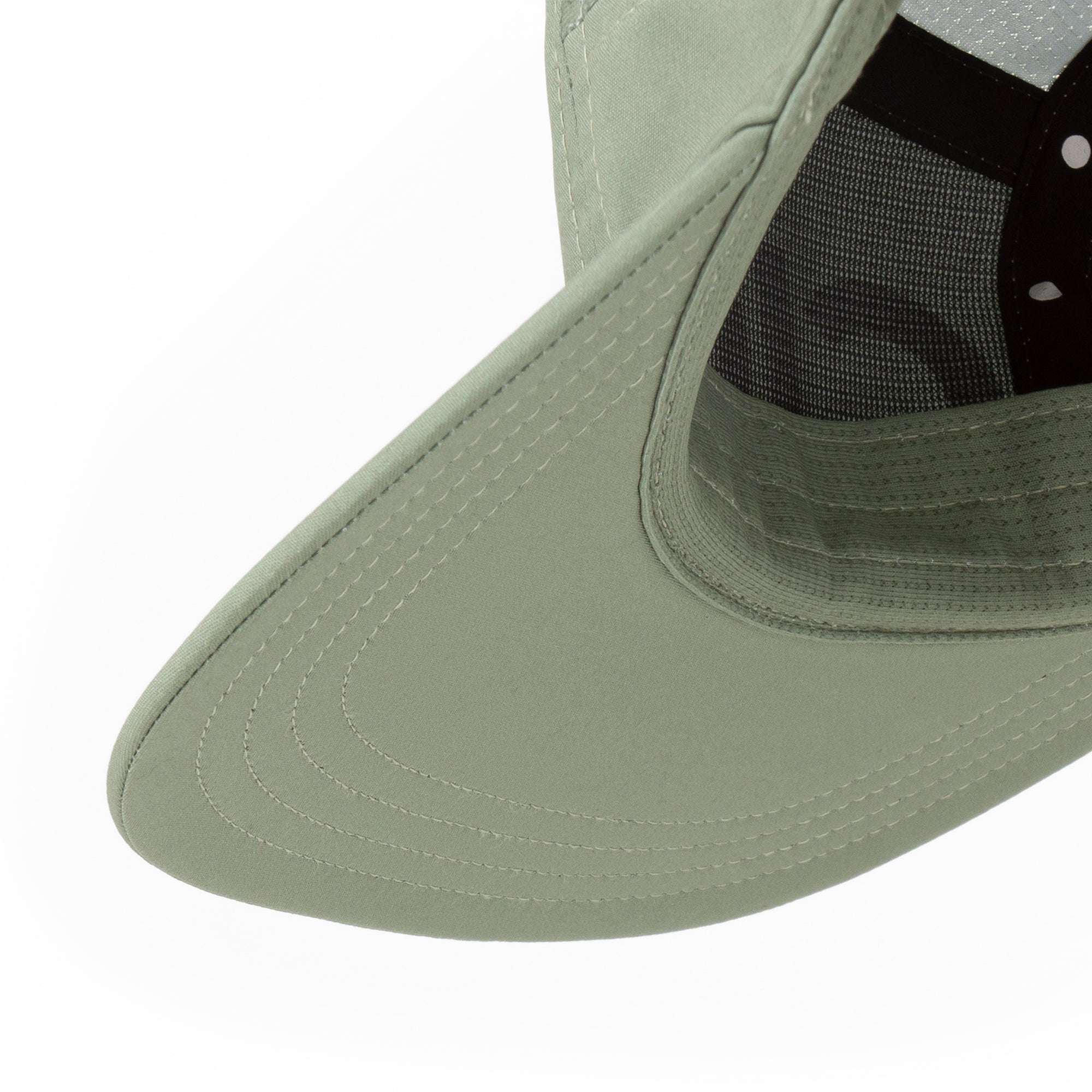 Ciele Sage green cap side panel with curved brim and visible seam stitching