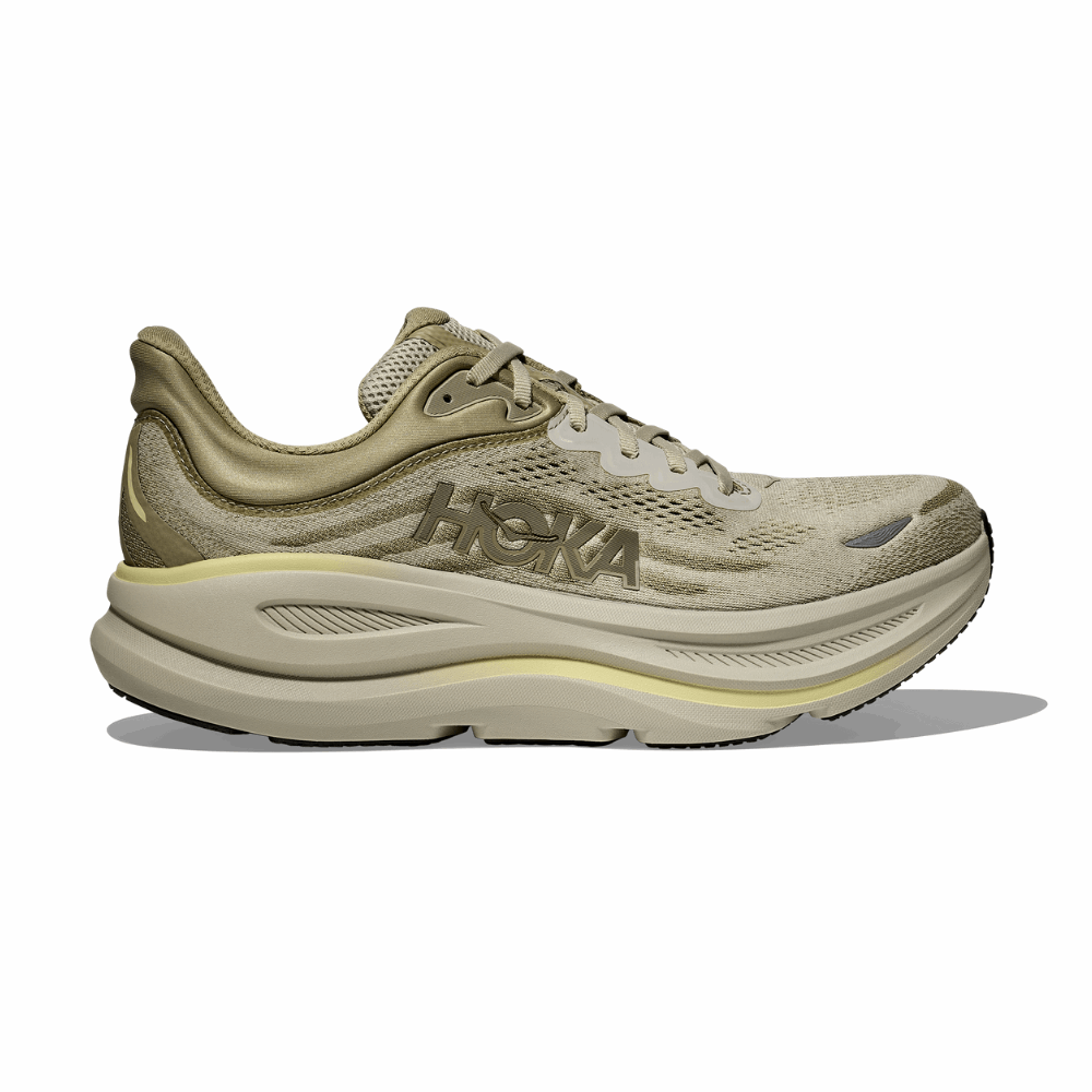 HOKA Men Bondi 9 Wide - Grassland / Oyster Mushroom