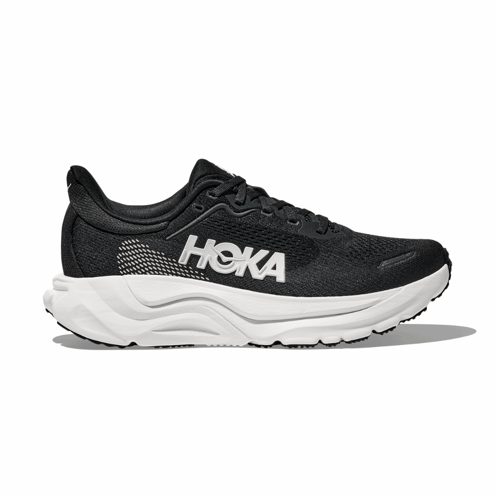 HOKA Arahi 9 Wide Men's Running Shoes In Black White -  Island Run Club Singapore