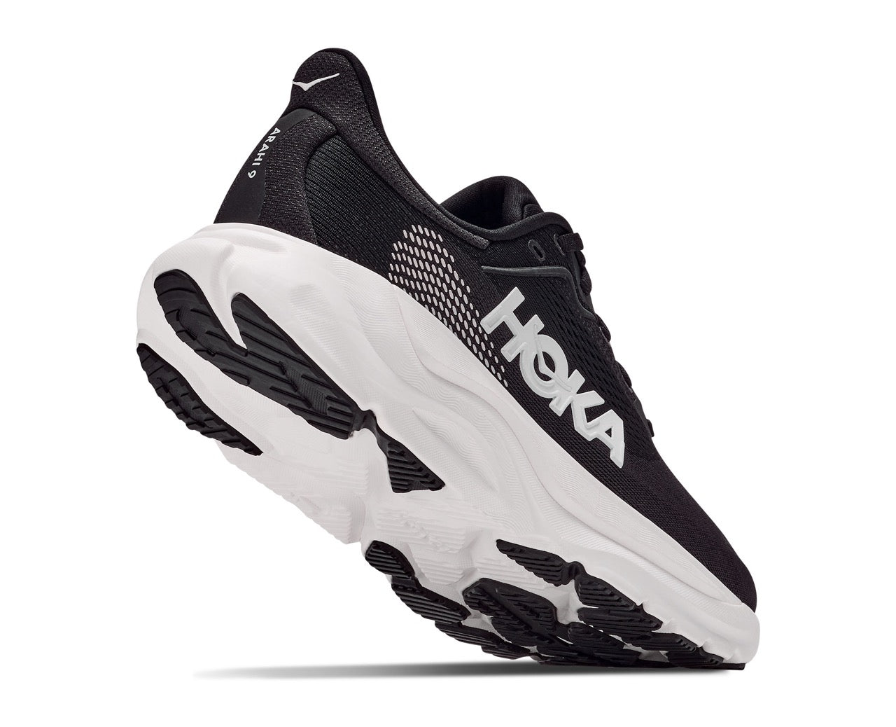 HOKA Arahi 9 Wide Men's Running Shoes In Black White -  Island Run Club Singapore
