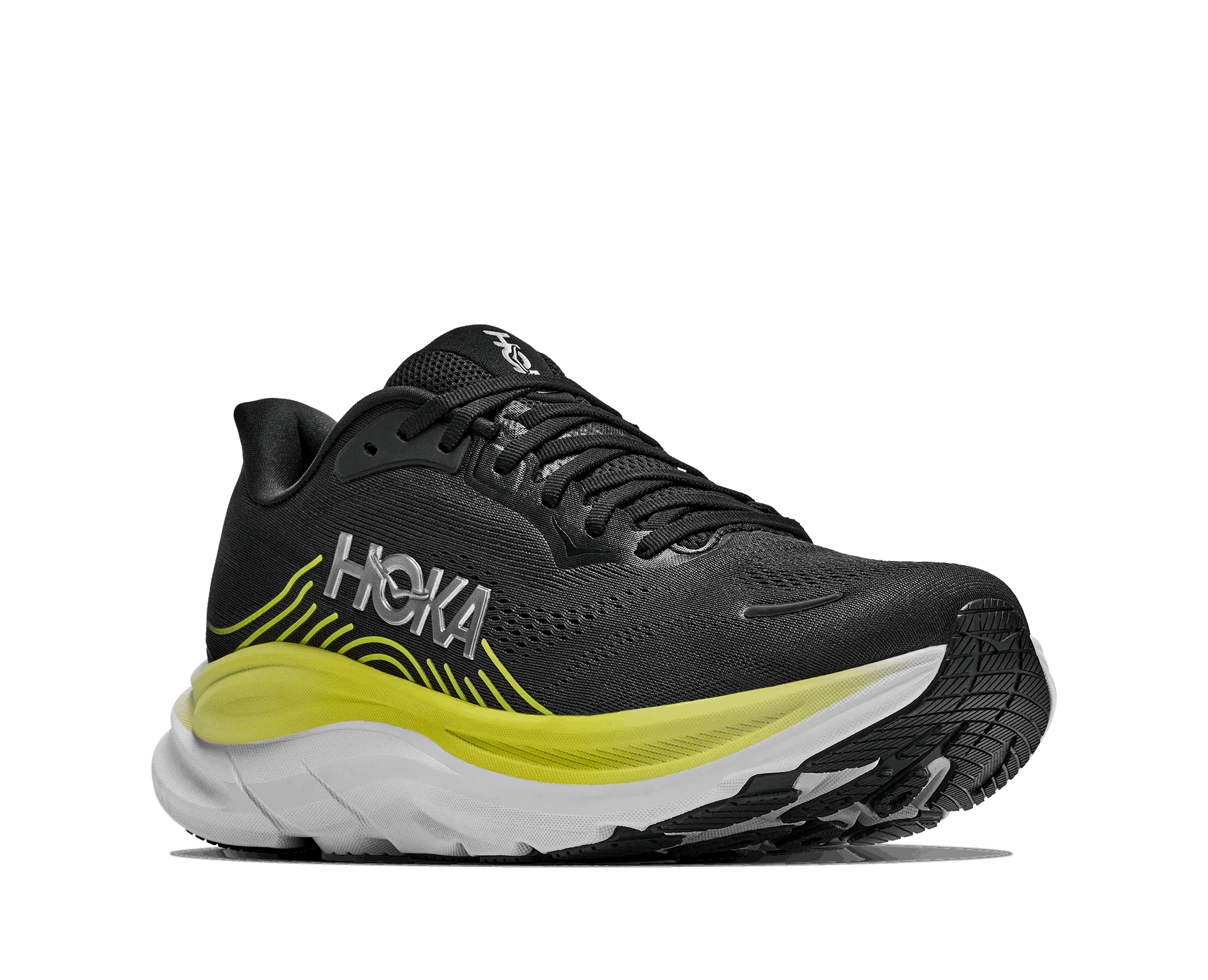 HOKA Clifton 11 Wide Men's Running Shoes In  Black Cosmic Grey -  Island Run Club Singapore