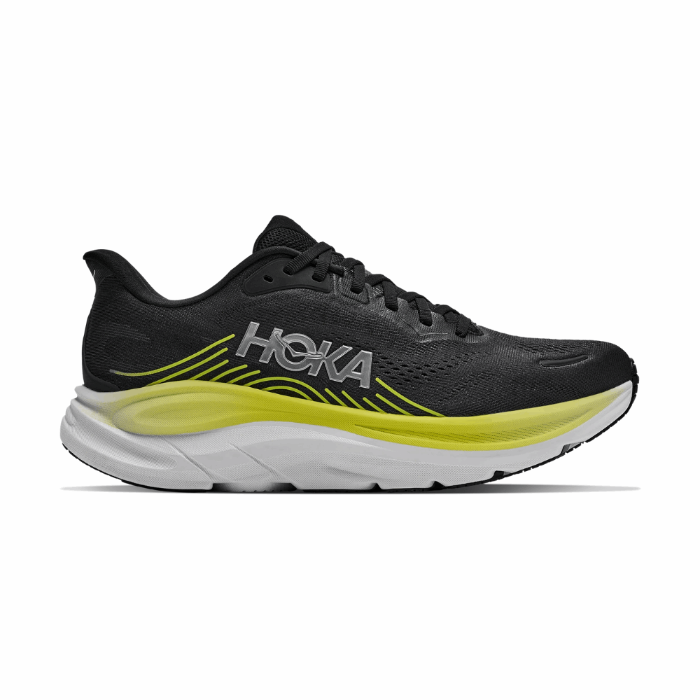 HOKA Clifton 11 Wide Men's Running Shoes In  Black Cosmic Grey -  Island Run Club Singapore
