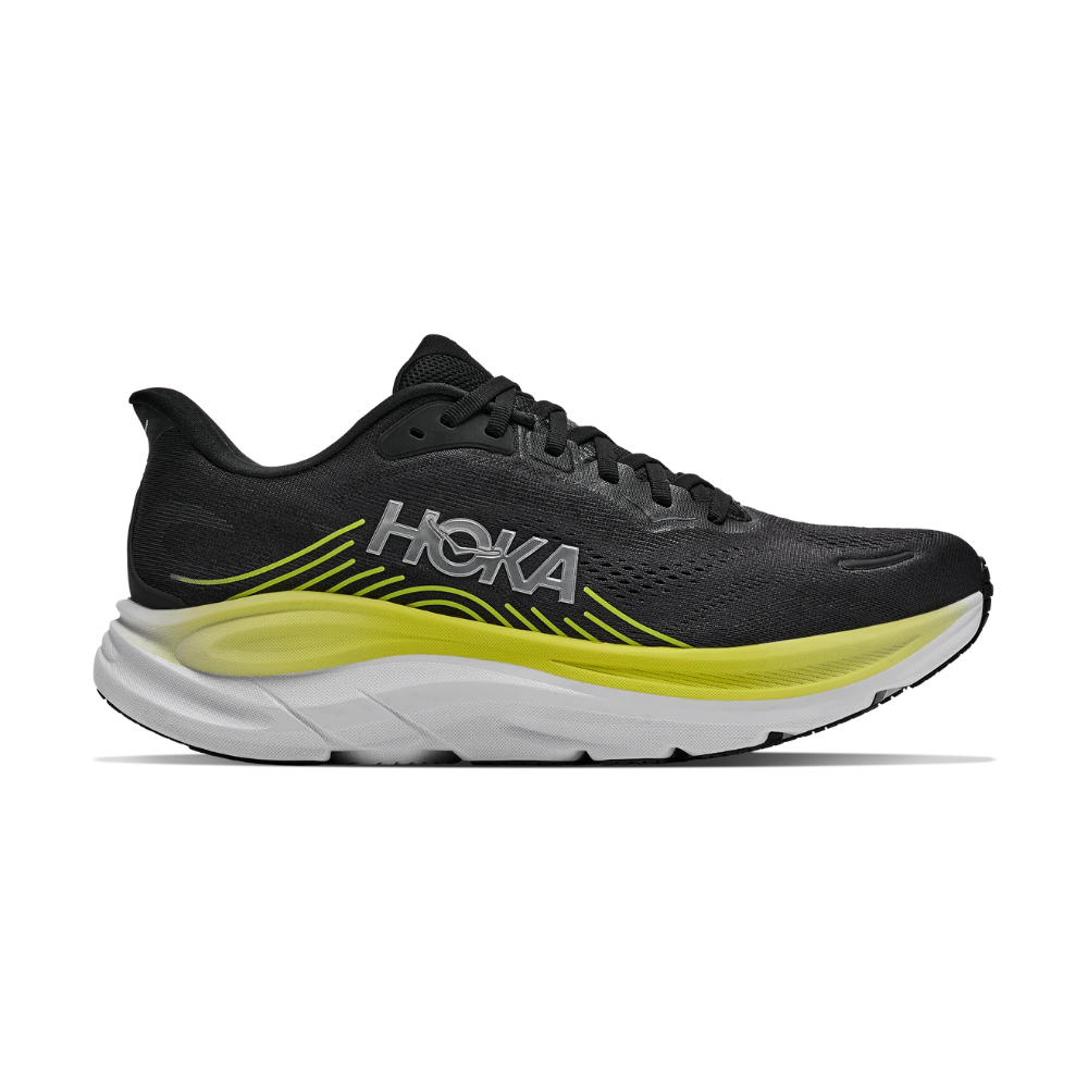 HOKA Clifton 11 Wide Men's Running Shoes In  Black Cosmic Grey -  Island Run Club Singapore