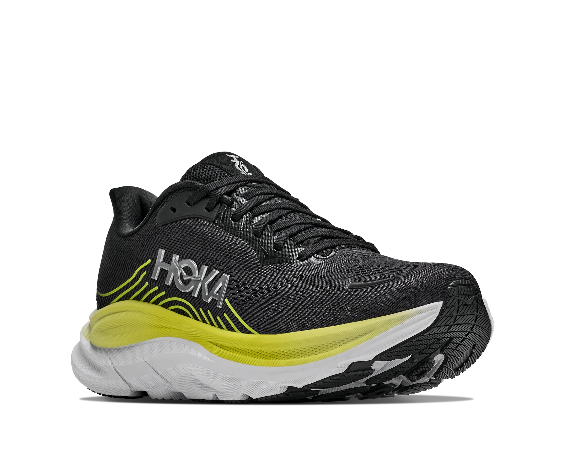 HOKA Clifton 11 Wide Men's Running Shoes In  Black Cosmic Grey -  Island Run Club Singapore