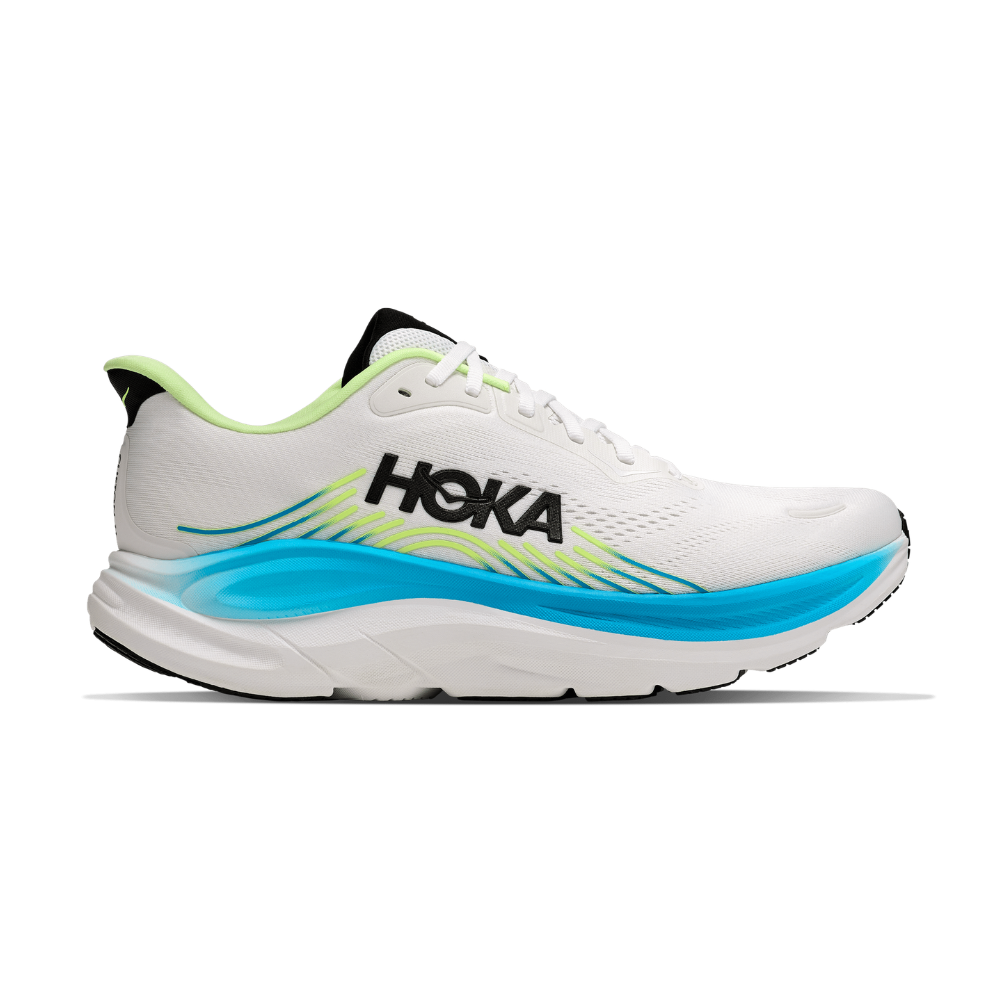 HOKA  Clifton 11 Wide Men's Running Shoes In Frost Black -  Island Run Club Singapore