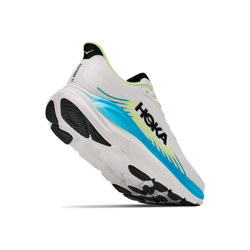 HOKA  Clifton 11 Wide Men's Running Shoes In Frost Black -  Island Run Club Singapore