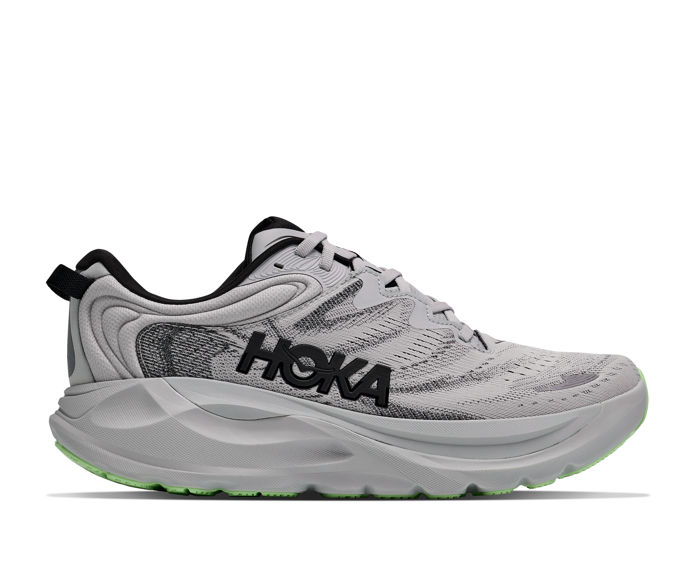 HOKA Gaviota 6 Wide Men's Running Shoes In  Stardust Black -  Island Run Club Singapore