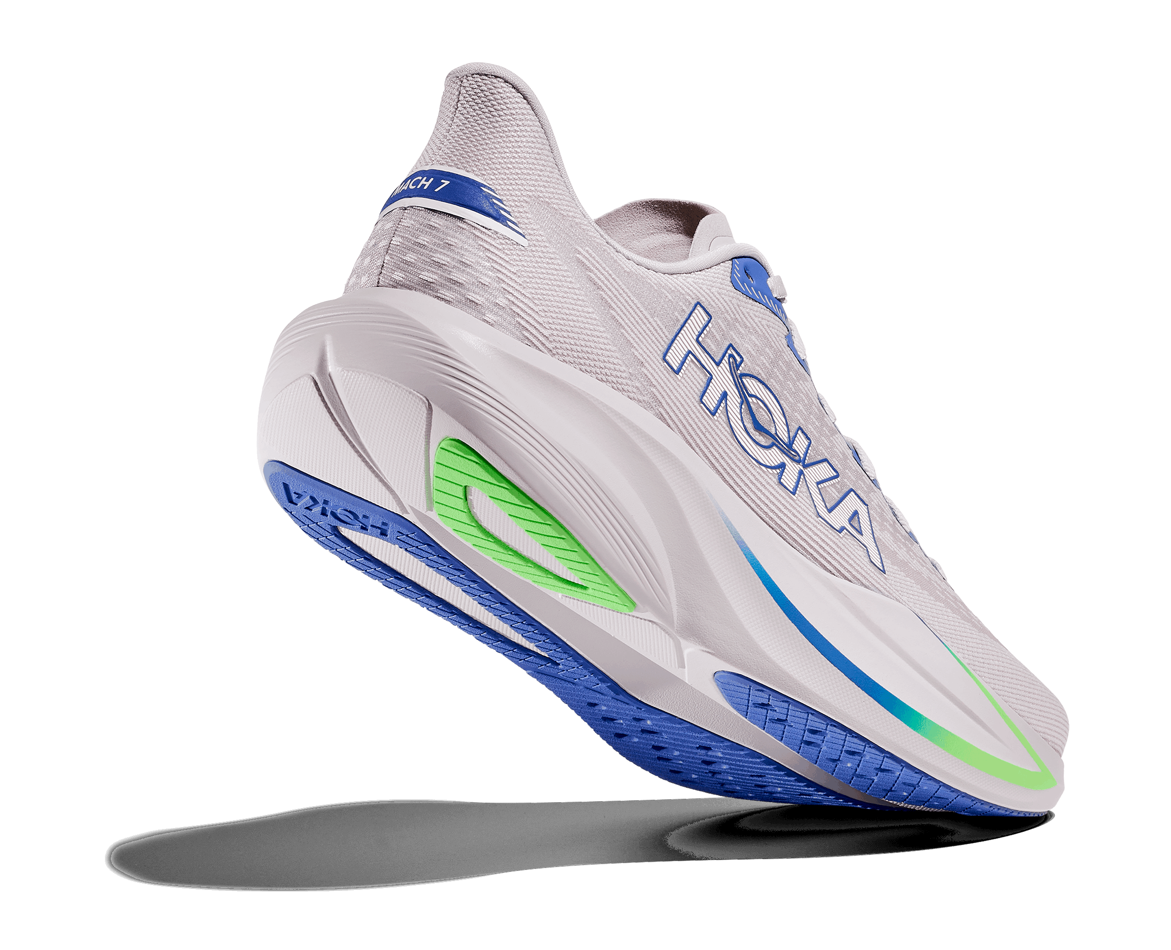 HOKA Men Mach 7 - Ash Grey / Cobalt Blue