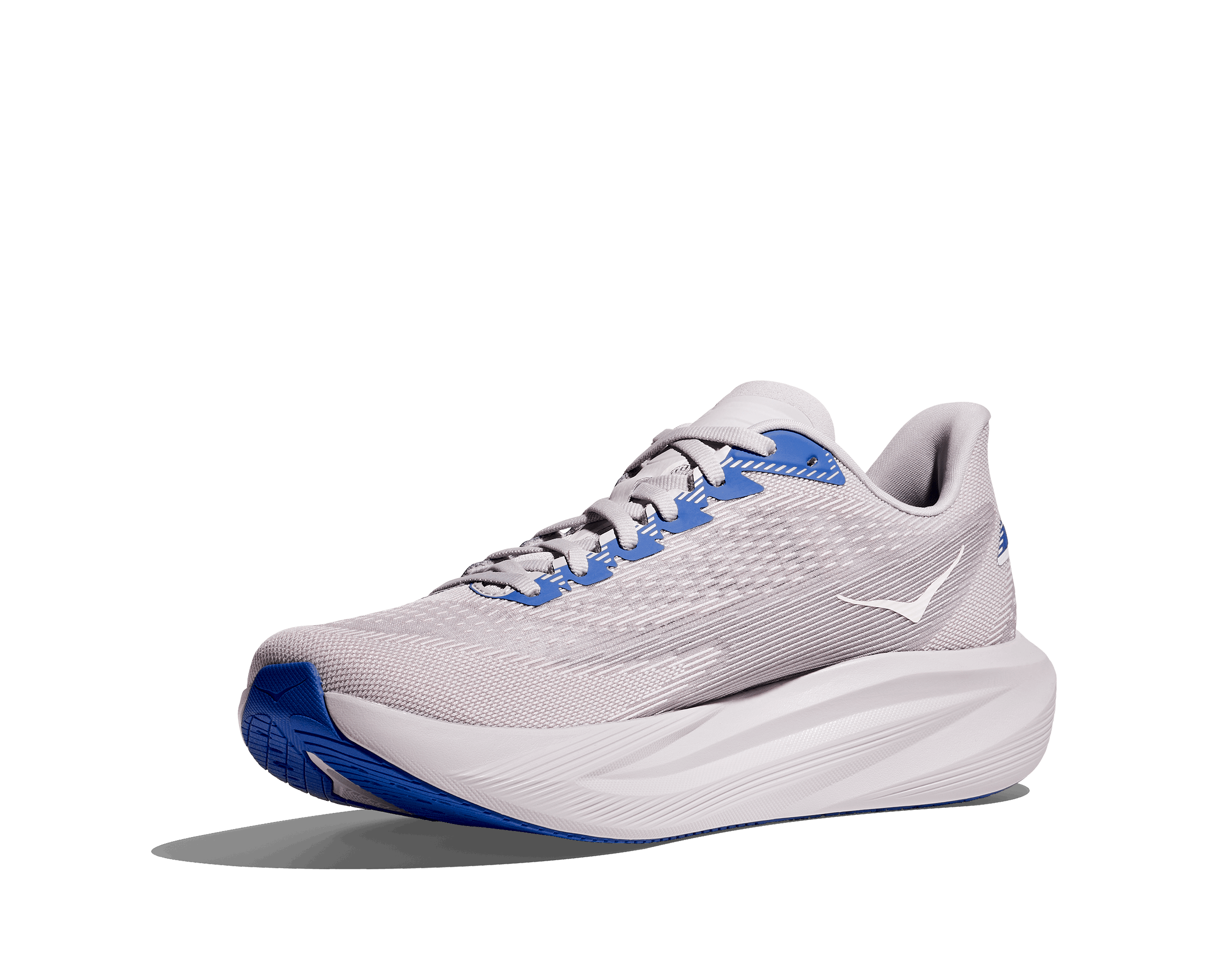 HOKA Men Mach 7 - Ash Grey / Cobalt Blue