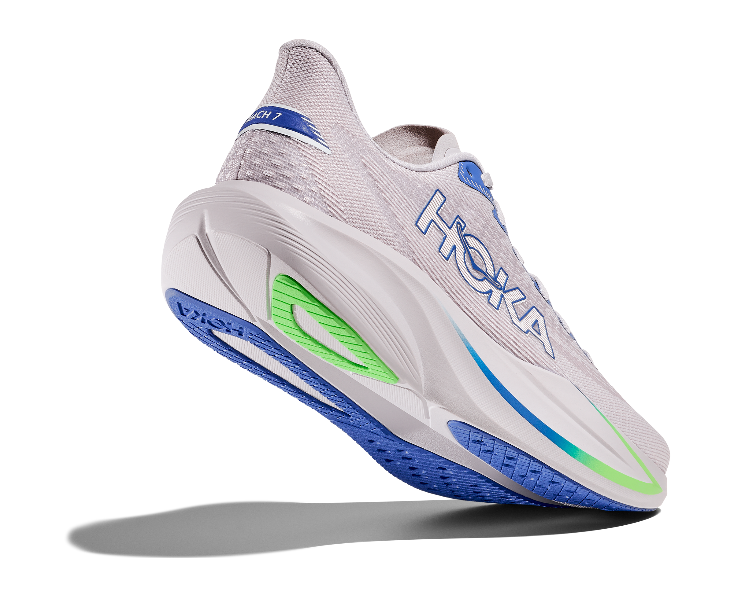 HOKA Men Mach 7 - Ash Grey / Cobalt Blue