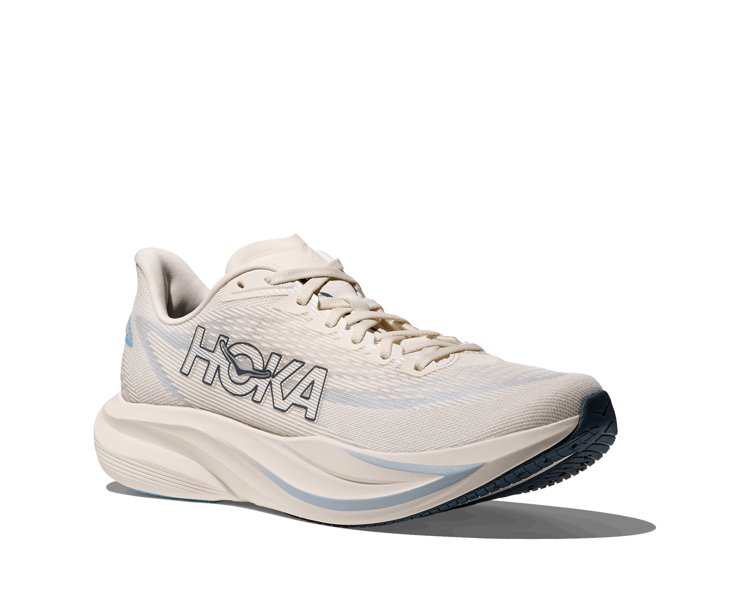 HOKA Men Mach 7 Wide - Alabaster / Soaring Blue