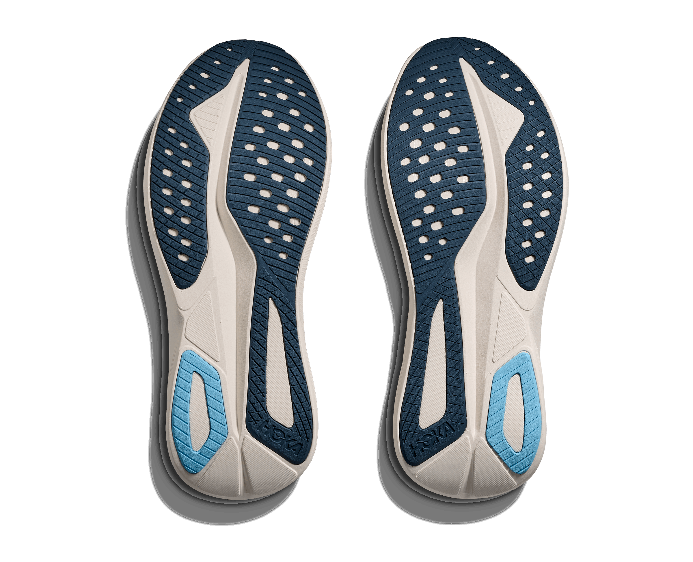 HOKA Men Mach 7 Wide - Alabaster / Soaring Blue