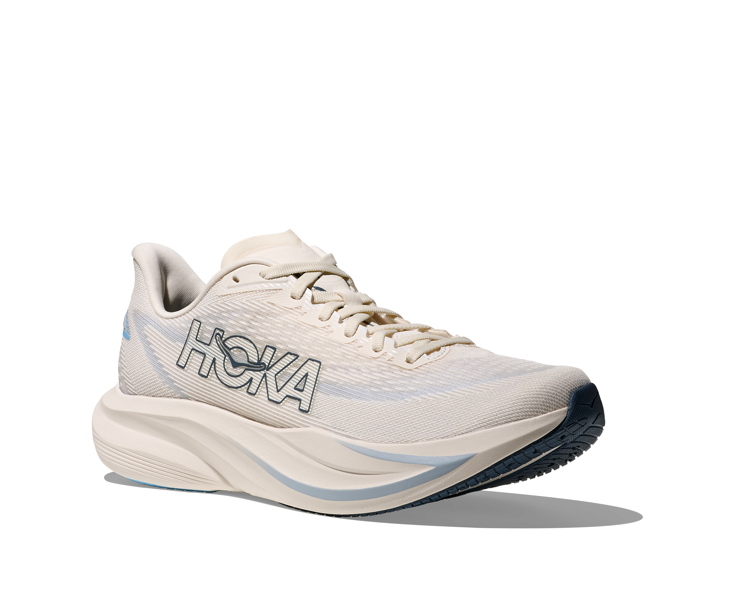 HOKA Men Mach 7 Wide - Alabaster / Soaring Blue