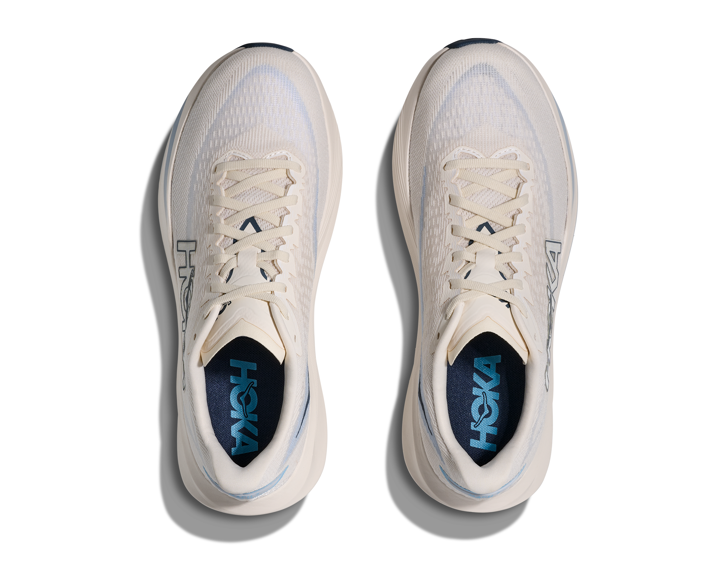 HOKA Men Mach 7 Wide - Alabaster / Soaring Blue